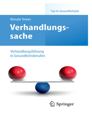 cover image of Verhandlungssache – Verhandlungsführung in Gesundheitsberufen